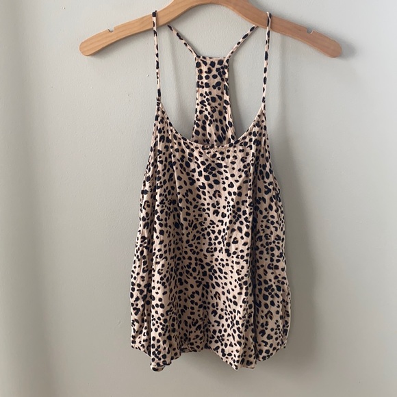 Divided Tops - h&m divided cheetah print tank top size 8 / medium